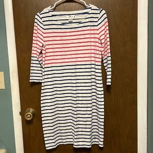 Vineyard Vines blue and pink striped dress size S
